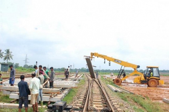 South Tripura to get BG rail line by 2017, work underway in full swing at Agartala rail station South Tripura to get BG rail line by 2017, work underway in full swing at Agartala rail station